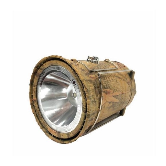 Large Camouflaged LED Solar Rechargeable Pop Up Camping Lantern W/ Flashlight - Picture 11 of 14